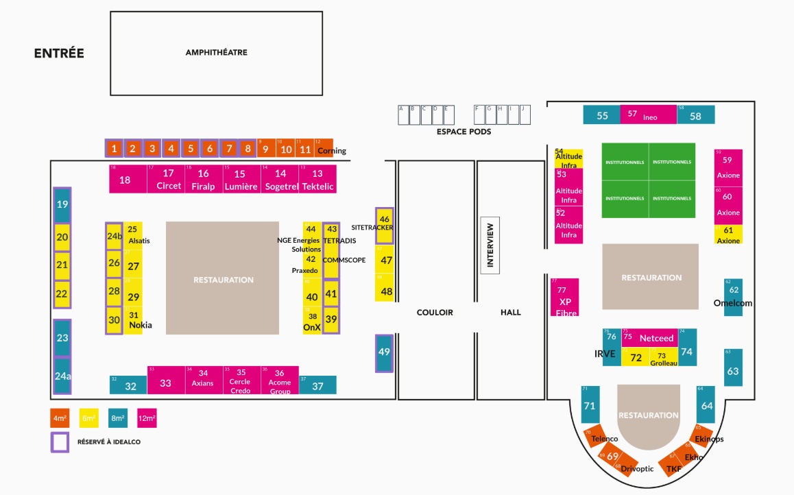 Plan du salon UTNT