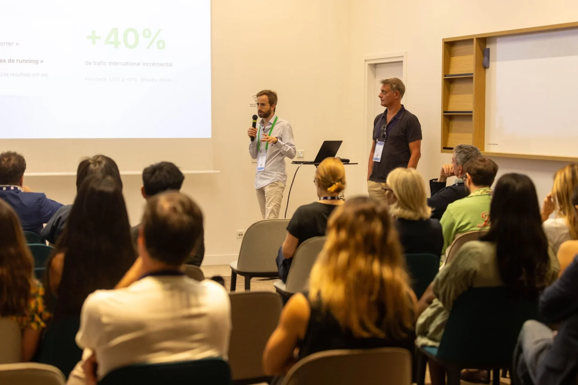 Masterclass : deux experts face à une salle comble