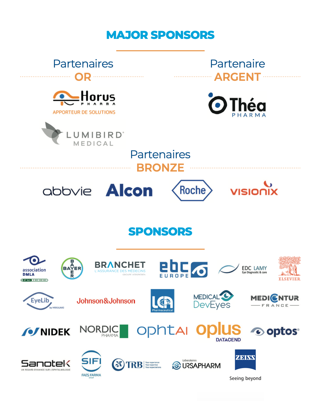 Sponsors et partenaires Congrès AOP 2026