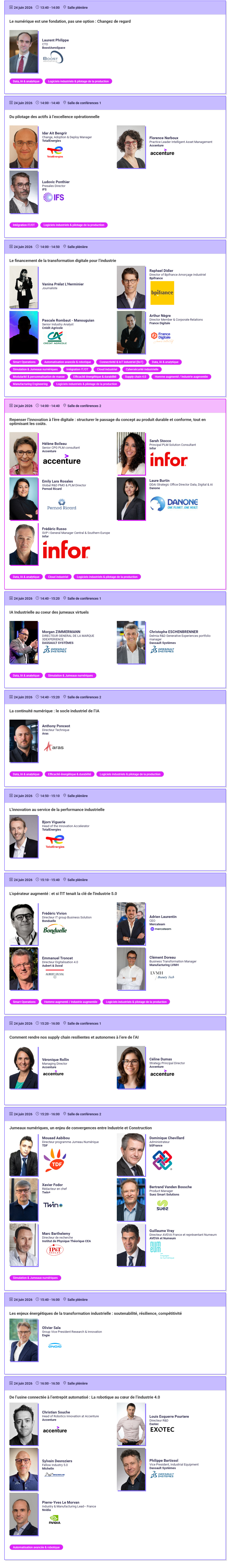 <!--StartFragment-->Sessions - Tech For Industry Show 2026<!--EndFragment-->