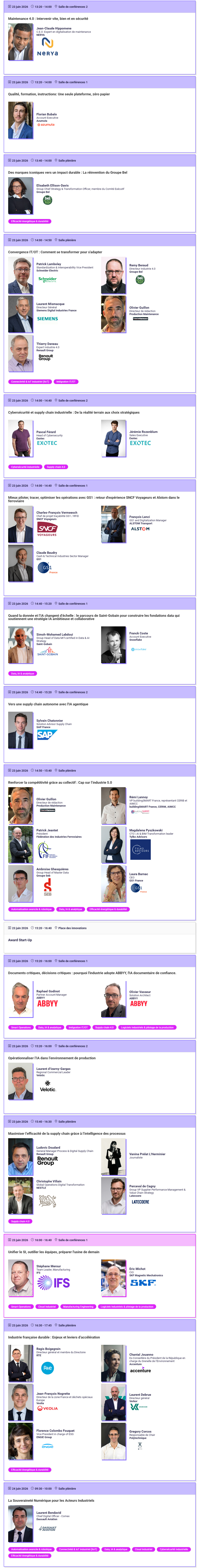 <!--StartFragment-->Sessions - Tech For Industry Show 2026<!--EndFragment-->