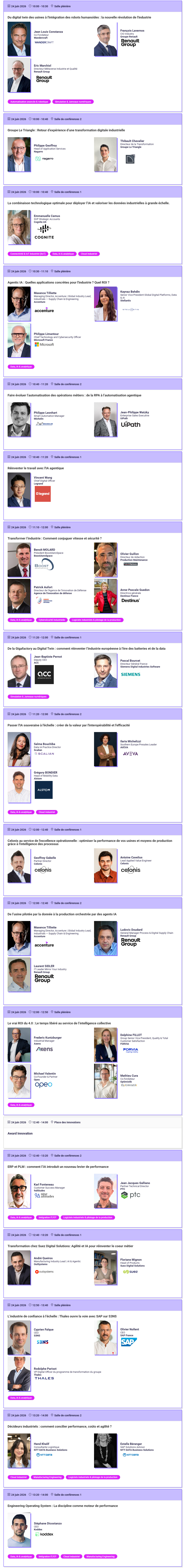 <!--StartFragment-->Sessions - Tech For Industry Show 2026<!--EndFragment-->