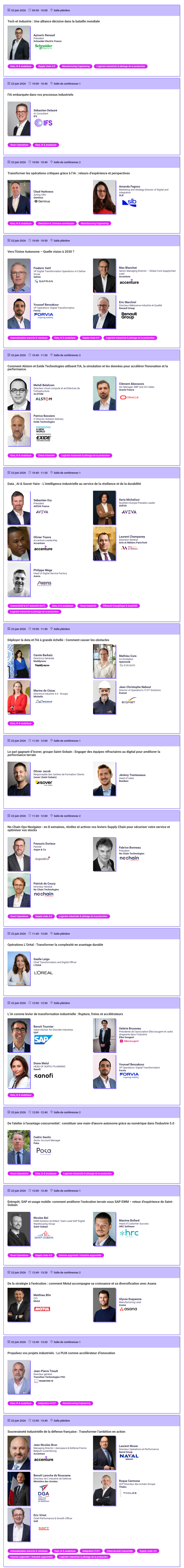 <!--StartFragment-->Sessions - Tech For Industry Show 2026<!--EndFragment-->