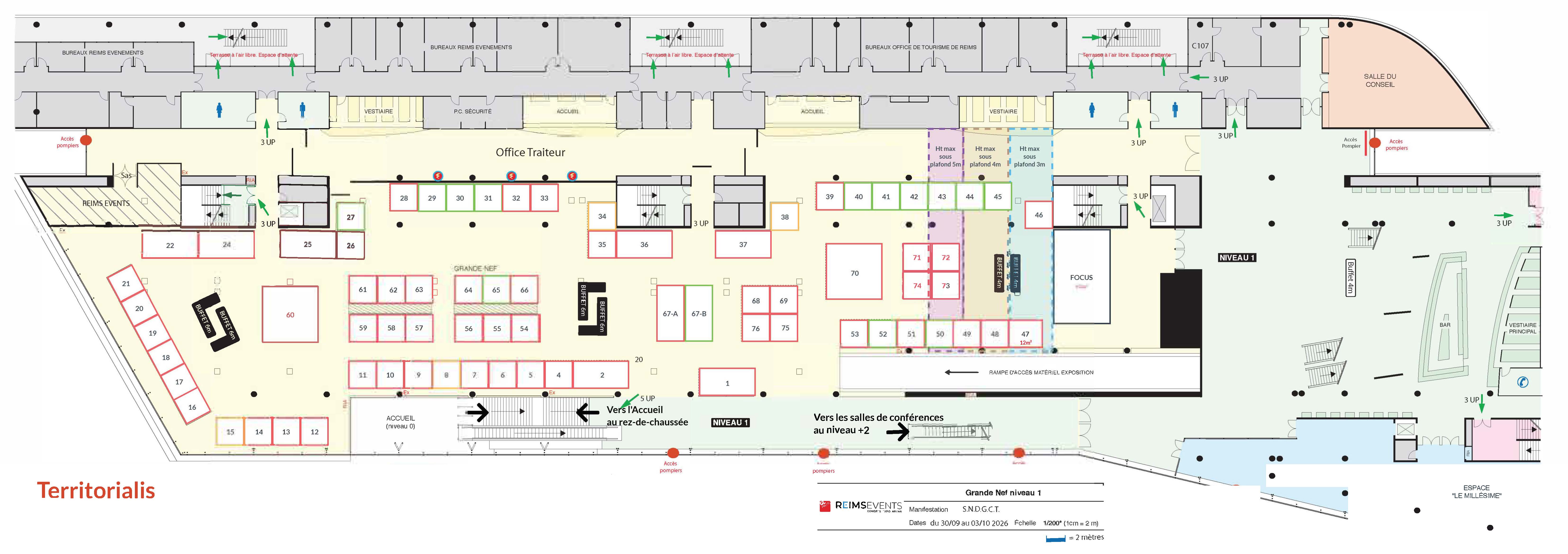 Plan du salon TERRITORIALIS