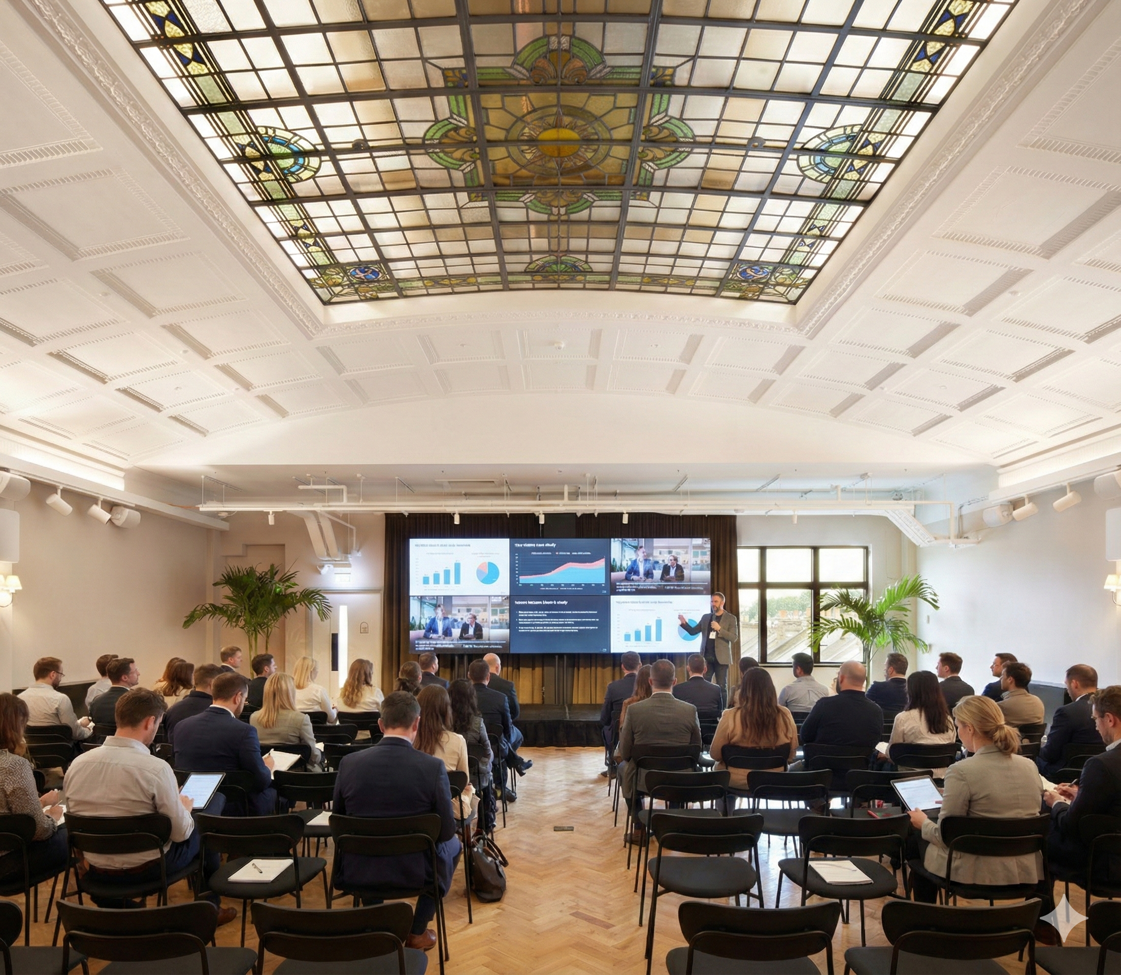 A gathering of senior sales, marketing and CS leaders at an AI event