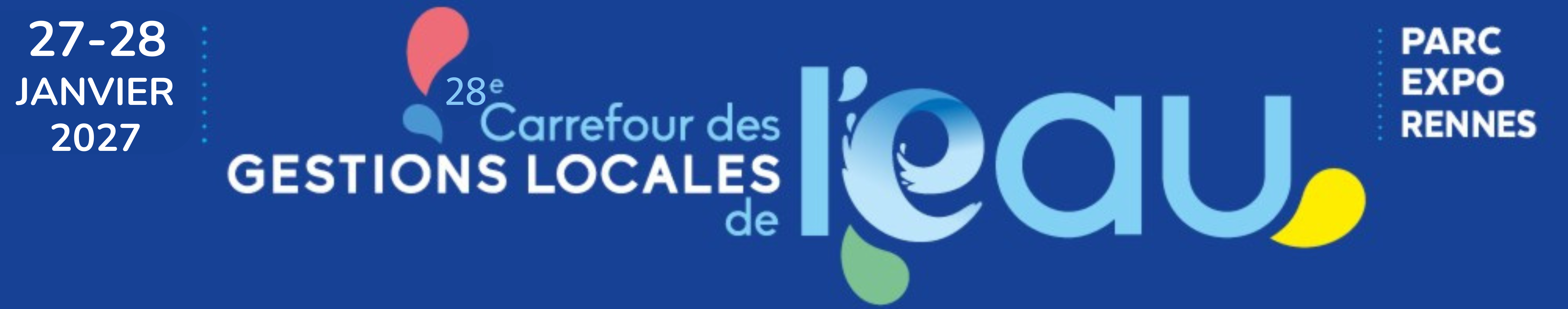 Bannière de l'événement Carrefour des Gestions Locales de l'Eau 2027 idealCO